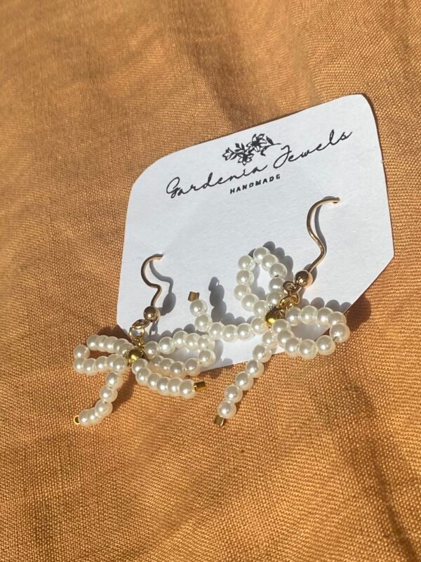 Pearl Bow Earrings